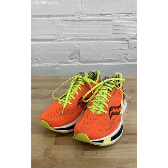 Saucony Vizi Orange Endorphin Pro Running Shoes - Size 9 - Picture 1 of 8